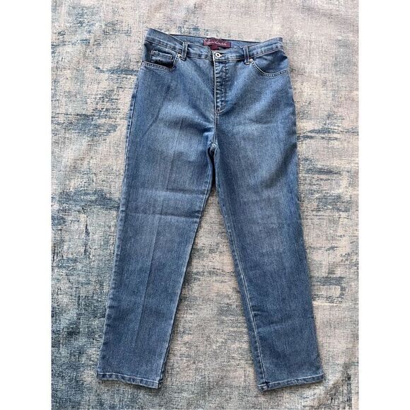 Gloria Vanderbilt Straight Leg Amanda Jeans Size 14 Petite - Picture 1 of 6